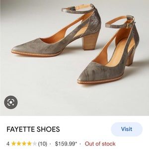 Sundance Fayette Dress Shoes - Taupe / Metallic - Removable Ankle Straps - EUC!